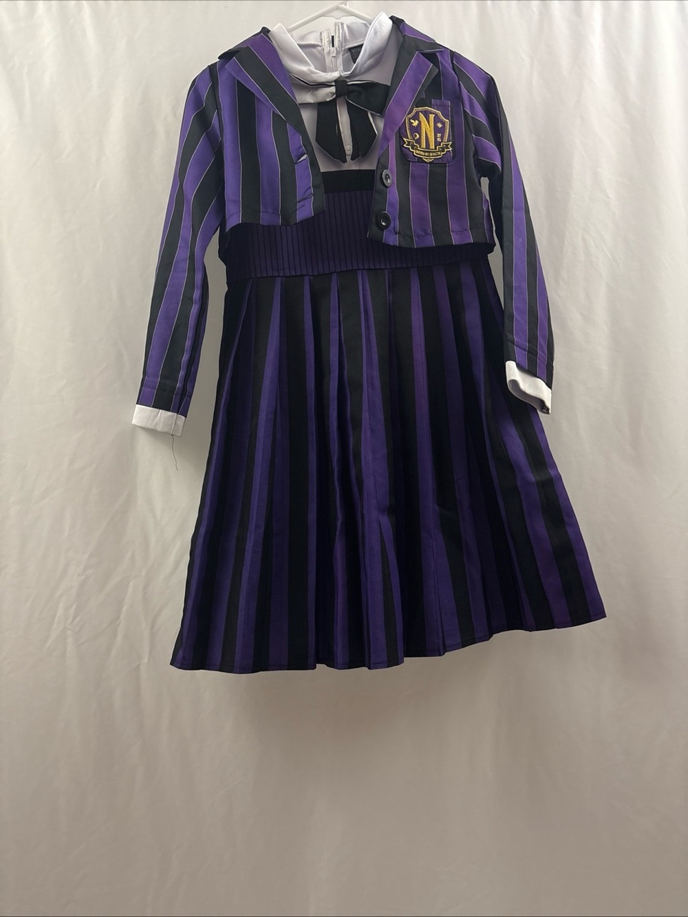 Wednesday Addams Spirit Costume Cosplay Youth Girls Size Large Teenager - Picture 5 of 16